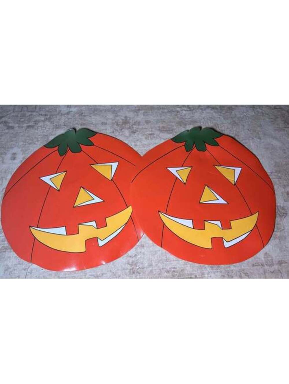 Vintage Halloween Pumpkin Placemats x2